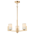 Maxim Dart 3 Light 22" Wide Chandelier Satin Brass