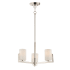 Maxim Dart 3 Light 22" Wide Chandelier Satin Nickel