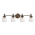 Maxim Swirl 4 Light 33" Wide Vanity Light Antique Bronze