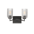 Maxim Rigata 2 Light 14" Wide Vanity Light Black