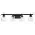 Maxim Cubos 4 Light 8" Tall Wall Sconce Black