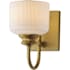 Maxim Bisque 10" Tall 1 Light Wall Sconce Natural Aged Brass