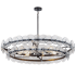 Maxim Loren 6 Light 42" Wide Drum Chandelier Gunmetal