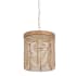 Maxim Vannerie 7" Wide Wood Mini Pendant Ecru