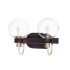 Maxim Bauhaus 2 Light 16" Wide Bathroom Vanity Light Bronze / Satin Brass