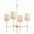 Maxim Huntington 4 Light 26" Wide Chandelier Satin Brass