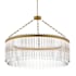 Maxim Jolie 34" Wide LED Ring Chandelier Natural Aged Brass
