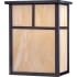 Maxim Coldwater 2 Light 11" Tall Outdoor Wall Sconce with Glass Square Shade Burnished / Honey Glass
