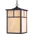 Maxim Coldwater Single Light 9" Wide Outdoor Mini Pendant with Glass Square Shade Burnished