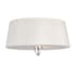 Polished Nickel / White Fabric Shade