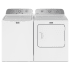 Maytag 28 Inch Wide 4.5 Cu. Ft. Washer and 29 Inch Wide 7 Cu. Ft. Gas Dryer Laundry Pair with Affresh Cycle White