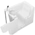 MediTub 53" Fiberglass Air Walk In Tub for Alcove Installations with Left Drain, Drain Assembly, Overflow, Aroma, Chroma Therapy, Roman Tub Filler and Hand Shower White