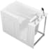 MediTub 54" Acrylic Soaking Walk In Tub for Alcove Installations with Right Drain, Drain Assembly, Overflow, Fast Filling Roman Tub Filler and Hand Shower White