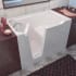 MediTub 60" Fiberglass Air Walk In Tub for Alcove Installations with Left Drain, Drain Assembly, Overflow, Roman Tub Filler and Hand Shower White