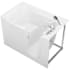 MediTub 60" Fiberglass Soaking Walk In Tub for Alcove Installations with Right Drain, Drain Assembly, Overflow, Fast Filling Roman Tub Filler and Hand Shower White