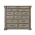 Meridian Lugdunensis 66" Wide 14 Drawer Hardwood Dresser Heritage Taupe