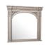 Meridian Setis 45-3/8" W x 39-3/4" H Arched Framed Bathroom Mirror French Gray