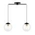 Meridian 2 Light 26" Wide Globe Chandelier Matte Black