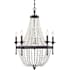 Meridian 5 Light 24" Wide Beaded Chandelier Oil Rubbed Bronze