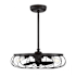 Meridian 16" 3 Light 3 Blade Indoor Ceiling Fandelier Oil Rubbed Bronze
