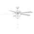 Meridian 52" 5 Blade Indoor Ceiling Fan Bisque White