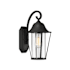 Meridian Single Light 14" Tall Outdoor Wall Sconce Black