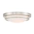 Meridian 2 Light 13" Wide Flush Mount Bowl Ceiling Fixture Brushed Nickel
