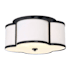 Meridian 3 Light 16" Wide Flush Mount Drum Ceiling Fixture Classic Bronze
