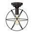 Meridian Single Light 10" Wide Semi-Flush Globe Ceiling Fixture Oil Rubbed Bronze