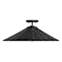 Meridian 24" Wide Semi-Flush Ceiling Fixture Matte Black