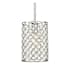 Meridian Single Light 6" Wide Crystal Mini Pendant Chrome