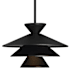 Meridian 14" Wide Pendant Matte Black