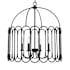 Meridian 4 Light 24" Wide Taper Candle Pendant Matte Black