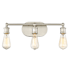 Meridian 3 Light 19" Wide Bathroom Vanity Light Brushed Nickel