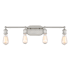 Meridian 4 Light 27" Wide Bathroom Vanity Light Brushed Nickel