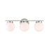 Meridian 3 Light 24" Wide Bathroom Vanity Light Brushed Nickel