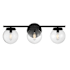 Meridian 3 Light 24" Wide Bathroom Vanity Light Matte Black