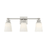 Meridian 3 Light 23" Wide Bathroom Vanity Light Brushed Nickel