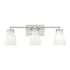 Meridian 3 Light 24" Wide Bathroom Vanity Light Brushed Nickel