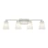 Meridian 4 Light 32" Wide Bathroom Vanity Light Brushed Nickel