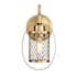 Meridian Single Light 12" Tall Wall Sconce Natural Brass