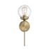 Meridian Single Light 18" Tall Wall Sconce Natural Brass