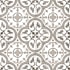 Merola Tile Ella Hill Amberes - 13" x 13" Encaustic Floor and Wall Tile - Matte Visual - Sold by Carton (15.6 SF/Carton) Grey-Bone