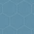 Merola Tile Textile Basic Hex - 9" x 10" Hexagon Floor and Wall Tile - Textured Visual - Sold by Carton (11.5 SF/Carton) Blue