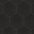 Merola Tile Textile - 19" x 22" Hexagon Floor and Wall Tile - Matte Visual - Sold by Carton (13.2 SF/Carton) Black
