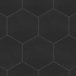 Merola Tile Apini - 9" x 11" Hexagon Floor and Wall Tile - Matte, Textured Visual - Sold by Carton (7.14 SF/Carton) Black