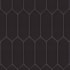Merola Tile Kite - 4" x 12" Hexagon Wall Tile - Glossy Visual - Sold by Carton (11.2 SF/Carton) Black