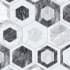 Merola Tile Classico Bardiglio Hex - 7" x 8" Hexagon Wall Tile - Textured Visual - Sold by Carton (7.5 SF/Carton) Geo