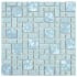 Merola Tile University - 12" x 12" Rectangle, Square Block Random Floor and Wall Mosaic Tile - Textured Porcelain Visual - Sold by Carton (9.8 SF/Carton) Blue