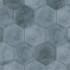 Merola Tile Matter - 8" x 9" Hexagon Floor and Wall Tile - Glossy, Matte Visual - Sold by Carton (3.8 SF/Carton) Blue